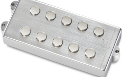 Doză chitară bas MEC Pickups  Passive MM-Style Bass Pickup, Metal Cover, 5-String, Bridge - Brushed Chrome