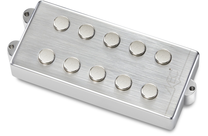 Doză chitară bas MEC Pickups  Passive MM-Style Bass Pickup, Metal Cover, 5-String, Bridge - Brushed Chrome