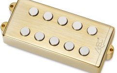 Doză chitară bas MEC Pickups  Passive MM-Style Bass Pickup, Metal Cover, 5-String, Neck - Brushed Gold