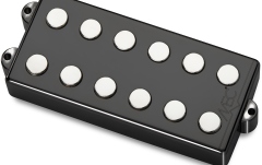 Doză chitară bas MEC Pickups  Passive MM-Style Bass Pickup, Metal Cover, 6-String, Bridge - Black Chrome