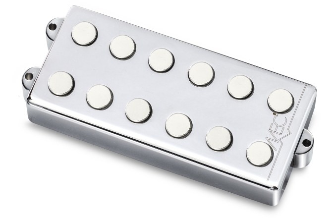 Doză chitară bas MEC Pickups  Passive MM-Style Bass Pickup, Metal Cover, 6-String, Bridge - Chrome