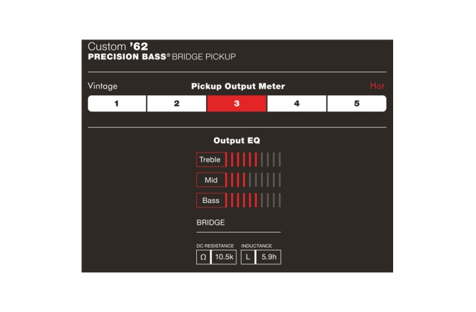 Doză chitară bass Fender Custom Shop '62 Precision Bass Pickup Black