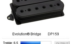 Doza chitara DiMarzio Evolution Bridge DP159