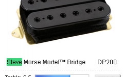 Doza chitara DiMarzio Steve Morse Bridge DP200