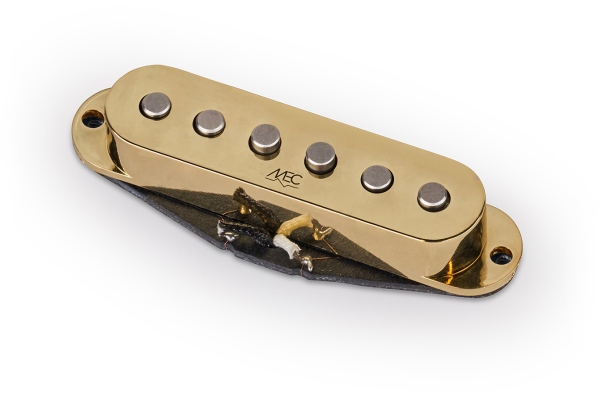 Classic Alnico II Single Coil Guitar Pickup, Middle, RW/RP - Gold Cover Classic Alnico II Single Coil Guitar Pickup, Middle, RW/RP - Gold Cover