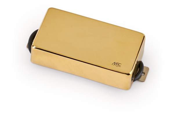 Vintage Alnico V Humbucker Guitar Pickup, Bridge - Gold Cover Vintage Alnico V Humbucker Guitar Pickup, Bridge - Gold Cover