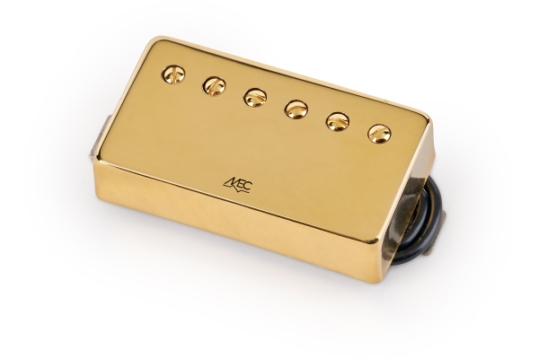 Vintage Alnico V Humbucker Guitar Pickup, Neck - Gold Cover Vintage Alnico V Humbucker Guitar Pickup, Neck - Gold Cover
