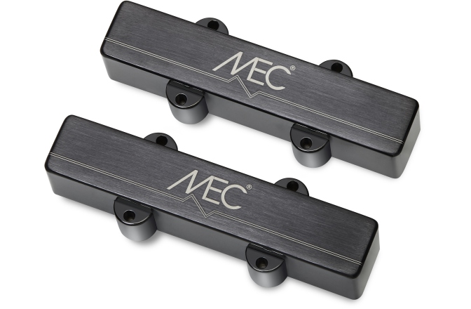 Doze chitară bas MEC Pickups  Active J/J-Style Bass Pickup Set, Metal Cover, 4-String - Brushed Black Chrome