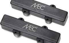 Doze chitară bas MEC Pickups  Active J/J-Style Bass Pickup Set, Metal Cover, 5-String - Brushed Black Chrome