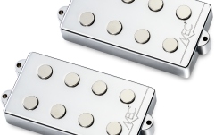 Doze chitară bas MEC Pickups  Passive MM-Style Bass Pickup Set, Metal Cover, 4-String - Chrome