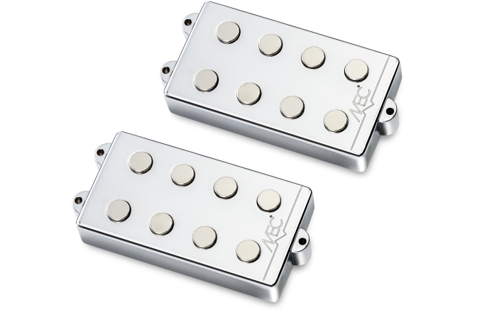 Doze chitară bas MEC Pickups  Passive MM-Style Bass Pickup Set, Metal Cover, 4-String - Chrome