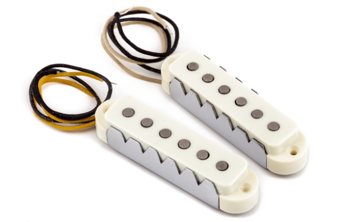 Doze chitară Fender Pure Vintage '65 Jaguar Pickup Set Vintage White 