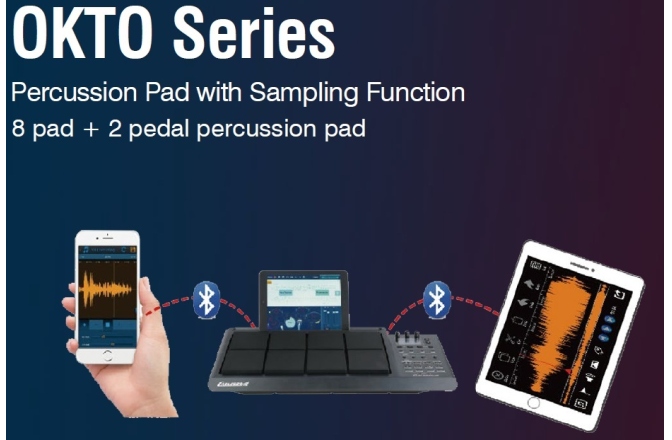 Drum Pad Carlsbro Okto B with stand