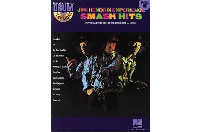 No brand Drum Play-Along Volume 11: Jimi Hendrix - Smash Hits