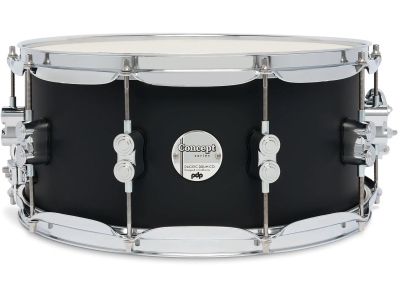 Concept Maple Satin Black CR HW 6.5x14 PDCM6514SSBK