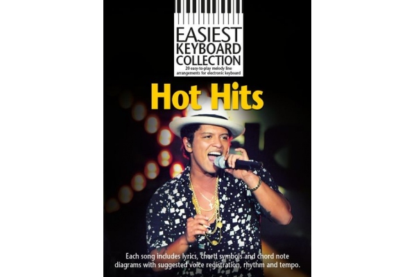 EASIEST KEYBOARD COLLECTION HOT HITS KBD BOOK
