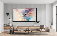 Ecran de proiecție cu montare pe trepied Elitescreens  221.4 x 124.4 cm SABLEFRAME ER100WH1 rama catifelata