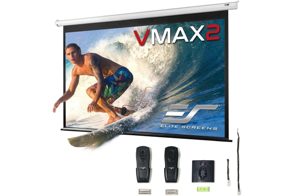 Ecran proiectie electric, perete/tavan, 234.7 x 132 cm, VMAX106XWH2,Format 16:9, Trigger 12V, Drop 20.3cm
