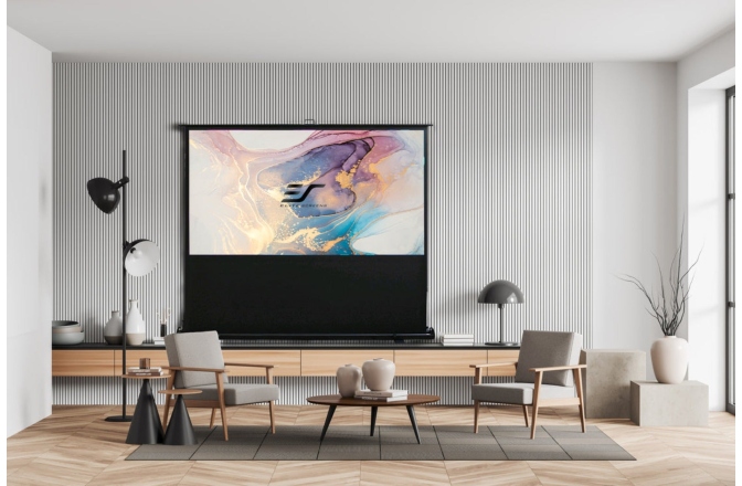 Ecran de proiecție Elitescreens Ecran proiectie portabil Pull Up, 203 x 152 cm  ezCinema F100NWV, format 4:3