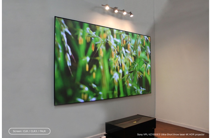 Ecran de proiecție ultra-short Elitescreens Ecran de proiectie AR120H-CLR3, rama fixa, 266 x 149 (120"), Ambient Light Rejecting, ALR ULTRA SHORT