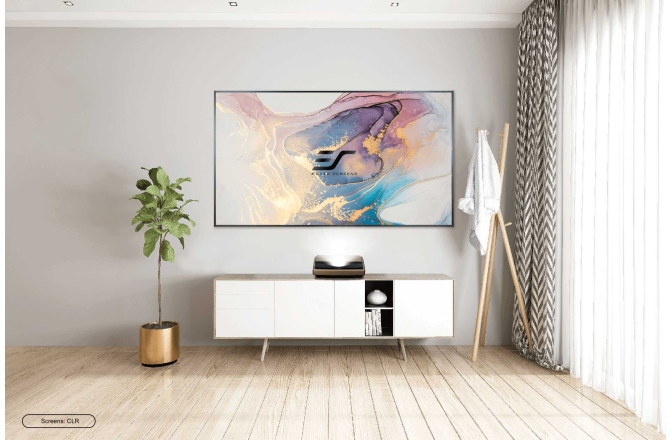 Ecran de proiecție ultra-short Elitescreens Ecran de proiectie AR120H-CLR3, rama fixa, 266 x 149 (120"), Ambient Light Rejecting, ALR ULTRA SHORT