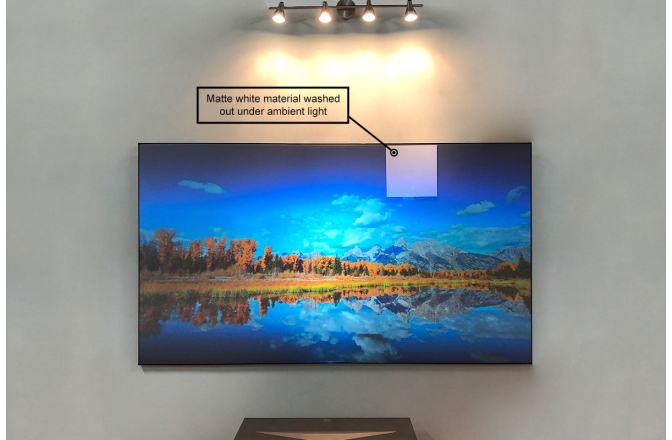 Ecran de proiecție ultra-short Elitescreens Ecran de proiectie AR120H-CLR3, rama fixa, 266 x 149 (120"), Ambient Light Rejecting, ALR ULTRA SHORT