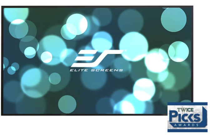 Ecran proiectie cu rama fixa de perete Elitescreens 399 x 224 cm AEON AR180WH2 Format 16:9