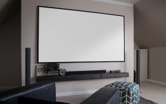 Ecran proiectie cu rama fixa de perete Elitescreens 399 x 224 cm AEON AR180WH2 Format 16:9