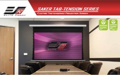 Ecran proiectie electric cu montare pe perete sau tavan Elitescreens Saker SKT120XHW-E10