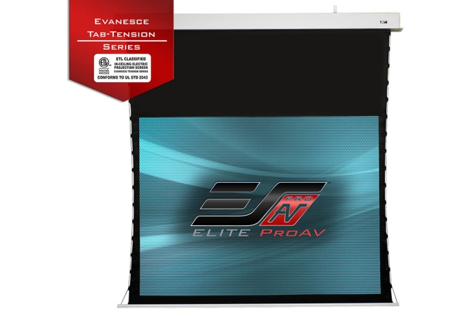 Ecran proiectie electric Elitescreens  234 x 132 cm  Evanesce Tab-Tension Series 16:9