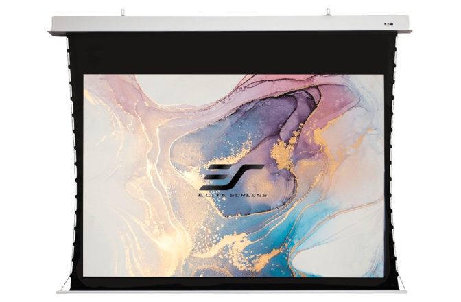 Ecran proiectie electric Elitescreens 243.8 x 137 cm Tensionat Evanesce Tab-Tension B 16:9