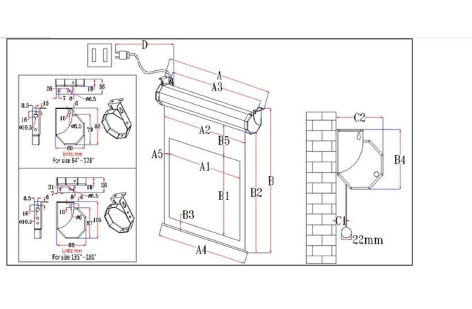 Ecran proiectie electric Elitescreens 298,9 x 168 cm Format 16:9 Trigger 12V