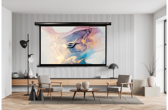 Ecran proiectie electric perete/tavan  Elitescreens 221.4 x 124.5 VMAX100UWH2-E2 Format 16:9 Trigger 12V Drop 60cm