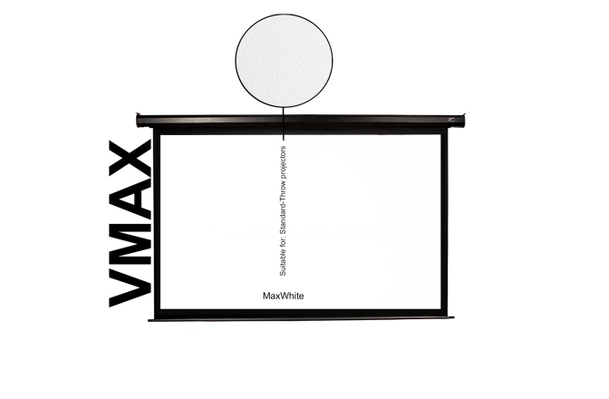 Ecran proiectie electric perete/tavan  Elitescreens 221.4 x 124.5 VMAX100UWH2-E2 Format 16:9 Trigger 12V Drop 60cm
