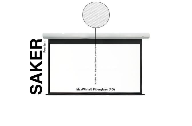 Ecran proiectie electric perete/tavan  Elitescreens 299 x 168 SK135XHW-E18, Format 16:9 Trigger 12V Drop 50cm