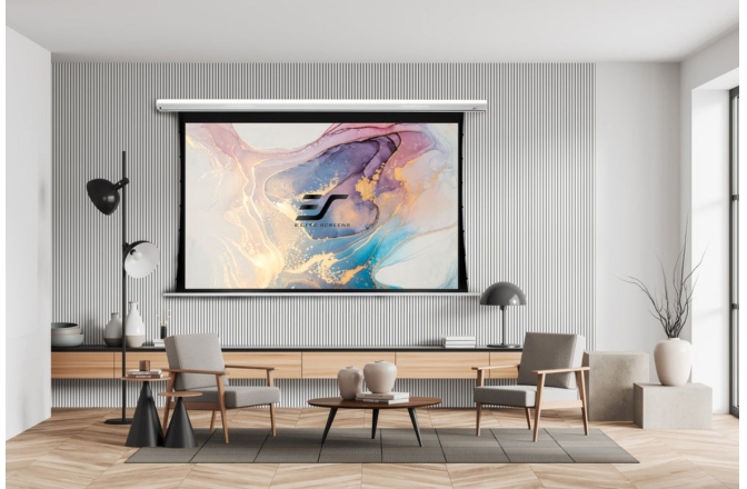 Ecran proiectie electric profesional perete/tavan Elitescreens 243.8 x 137.2 cm Saker SKT110XHW-E12 16:9
