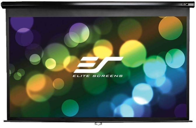 Ecran proiectie manual perete/tavan Elitescreens 186 x 104.6 cm M84UWH Format 16:9