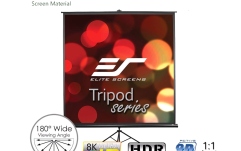 Ecran proiectie portabil cu trepied Elitescreens  244 x 183 cm profesional format 4:3