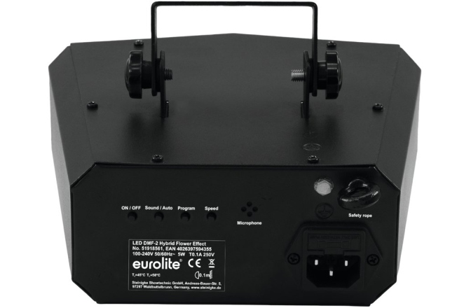 Efect de floare cu proiecții matrice și efecte stroboscopice Eurolite LED DMF-2 Hybrid Flower Effect