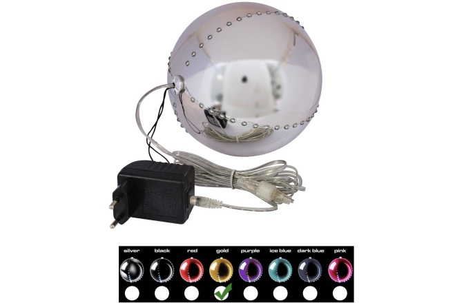 Efect de sezon Europalms LED Snowball 15cm, gold