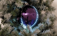 Efect de sezon Europalms LED Snowball 15cm, purple