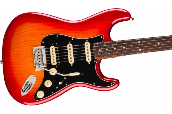 Fender American Professional Stratocaster HSS Rosewood Fingerboard Aged Cherry Burst — 4