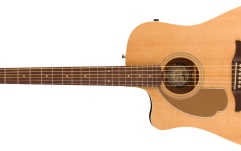 Electro-acustică de mâna stângă Fender Redondo Player Left-Handed, Walnut Fingerboard, Gold Pickguard, Natural