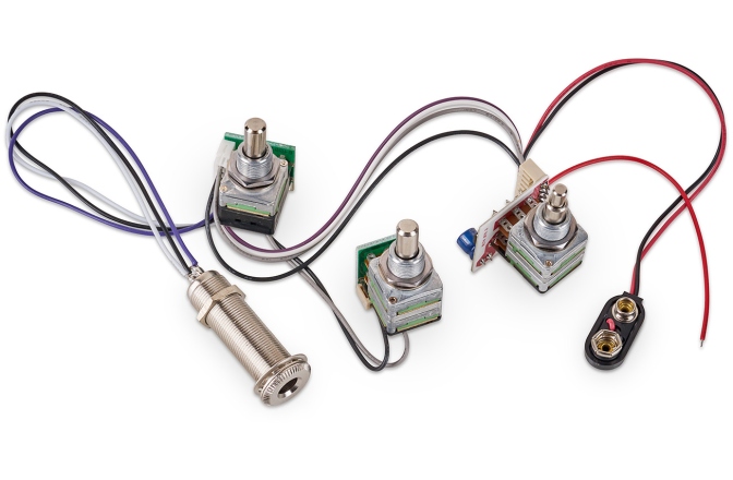 Electronică activă chitară bas  MEC Pickups  60003 - Active BEC 2 Electronics For Active Pickups (Vol PP / Bal / T+B)