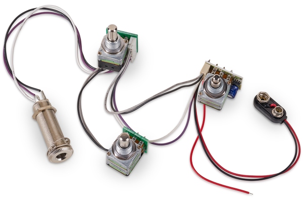  60003 LH - Active BEC 2 Electronics For Active Pickups (Vol PP / Bal / T+B) - Lefthand