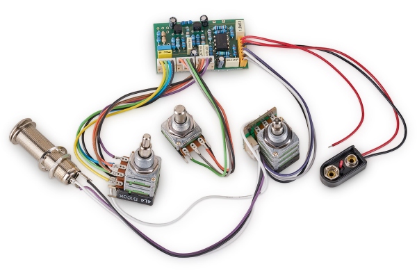 60057 - Active EQ2 Electronics For Active Pickups (Vol+Bal PP / T+B PP / M) 60057 - Active EQ2 Electronics For Active Pickups (Vol+Bal PP / T+B PP / M)