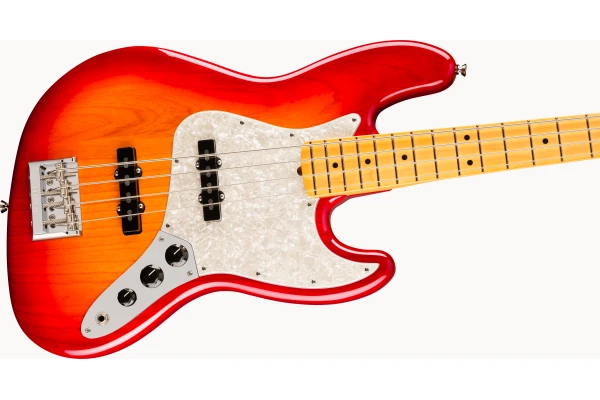 Fender American Professional Jazz Bass Maple Fingerboard Aged Cherry Burst — 4