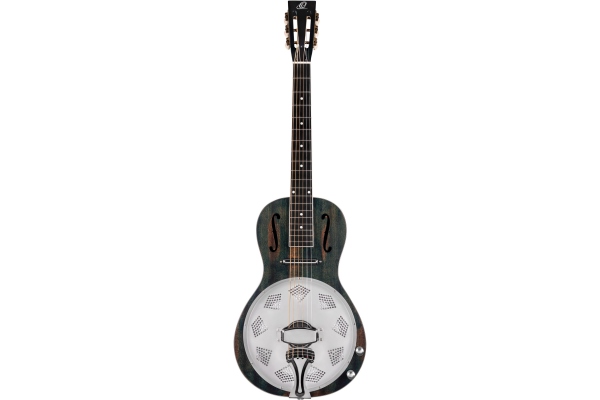 Ortega Americana Series Resonator Guitar 6 String - Distressed Denim Matte / Chrome HW