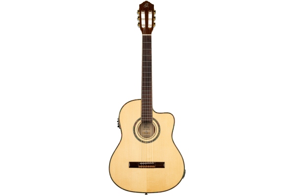 Ortega Family Series Pro Acoustic Guitar 6 String - Solid Canadian Engelmann Spruce + Bag
