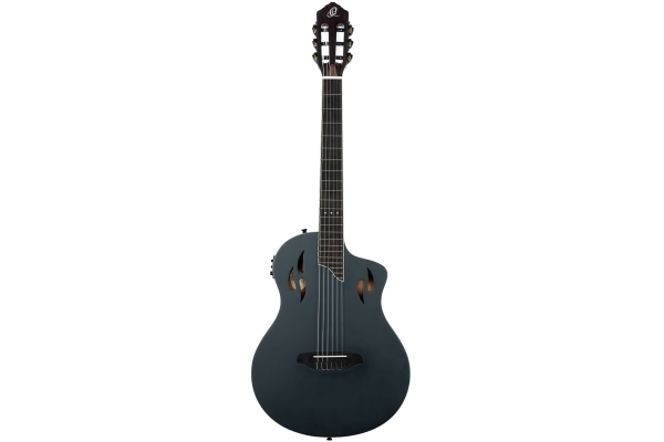 Ortega TourPlayer DeLuxe Nylon 6 String Spruce Black + Gig Bag